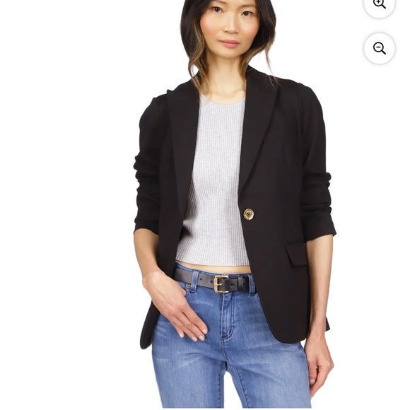 Michael Kors Women's Navy Blue Blazer Size M - Picture 2 of 2